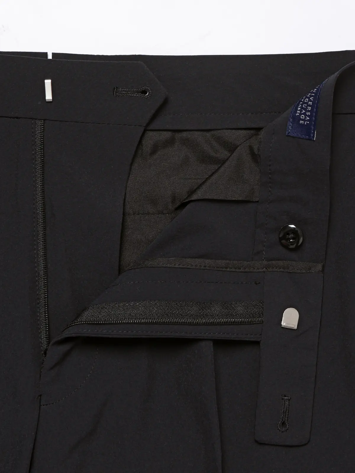 "超"伸びる涼しい最高パンツ／テーパードパンツ／ウォッシャブル／ストレッチ／無地／RS07 ブラック 3S