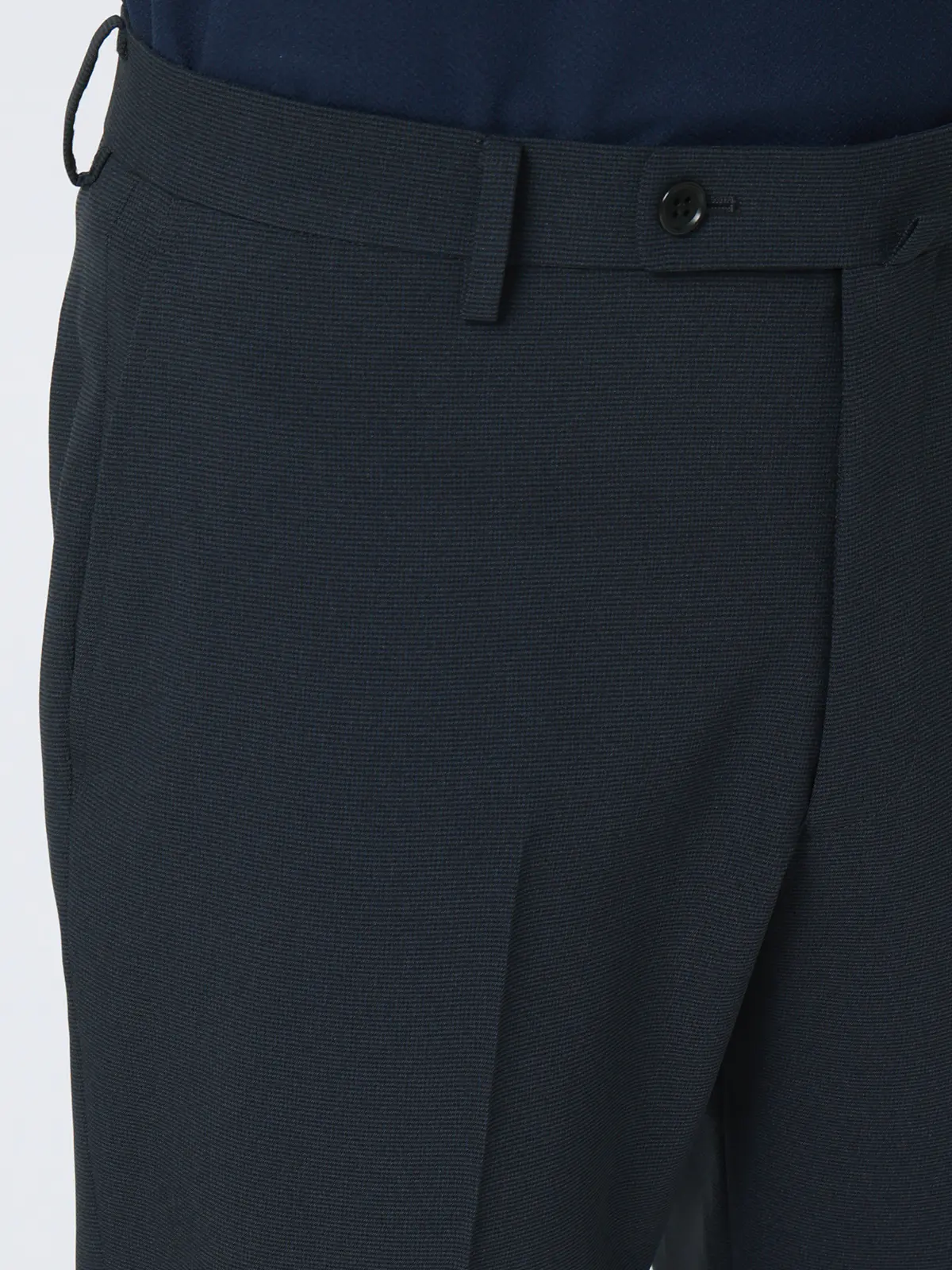 涼しい最高パンツ／テーパードパンツ／ウォッシャブル／ストレッチ／RS07／裾上げ済み ネイビー 3S
