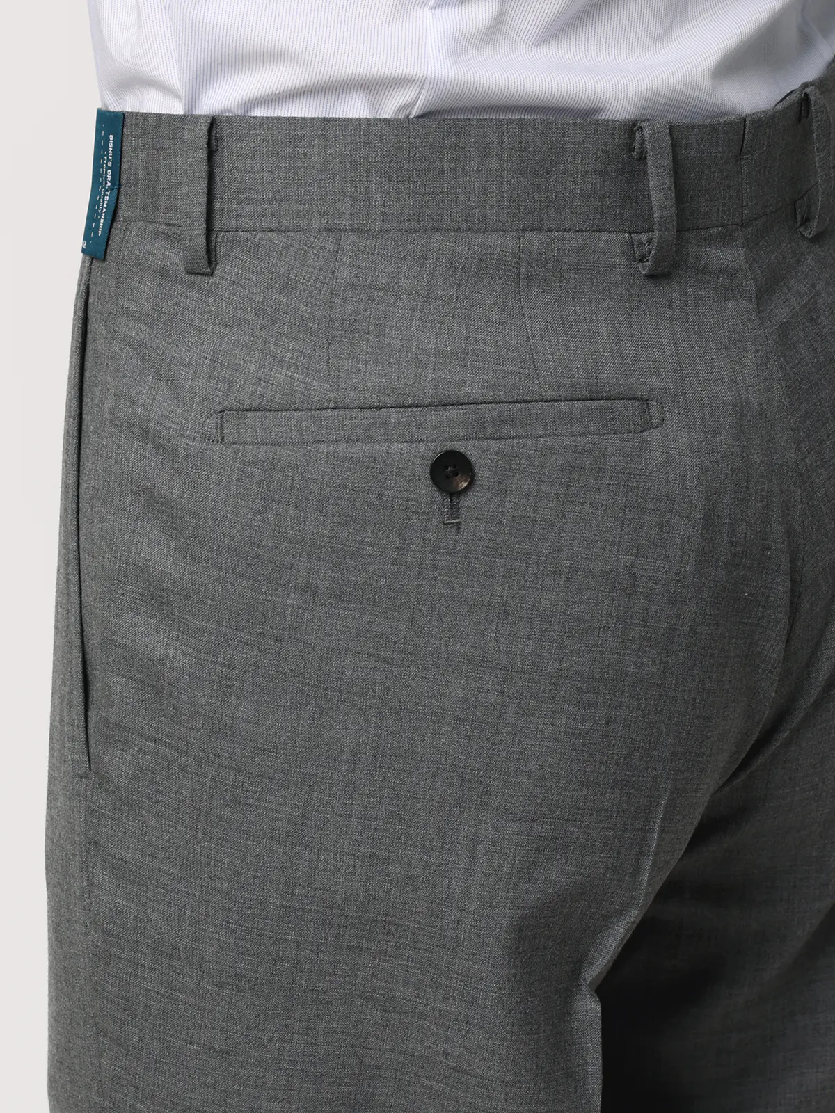 テーパードパンツ／尾州／SUPER100’sウールトロピカル／無地／IN05 グレー SS