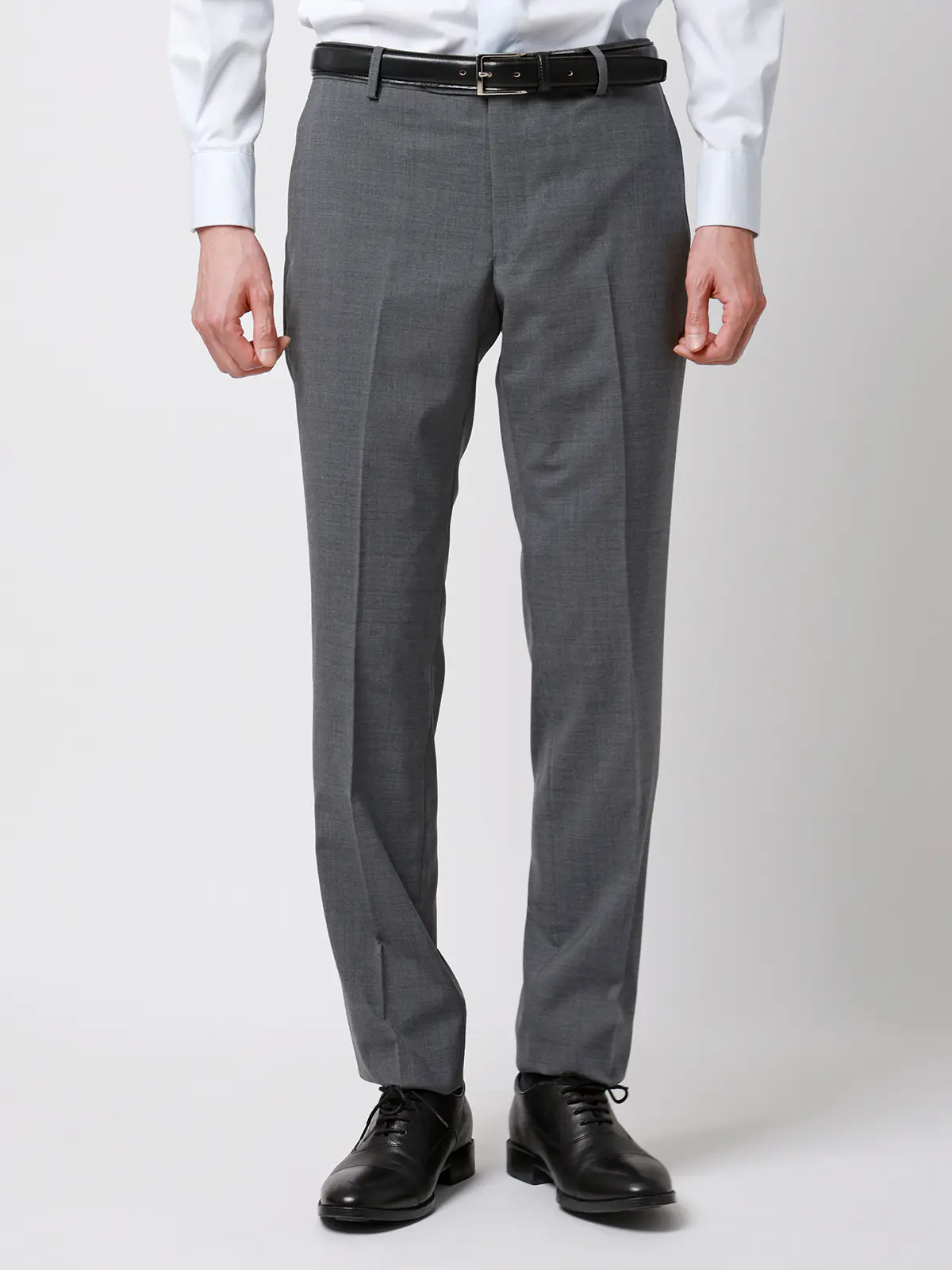 テーパードパンツ／ウォッシャブル／ストレッチ／接触冷感／RENU／無地／IN05 グレー SS