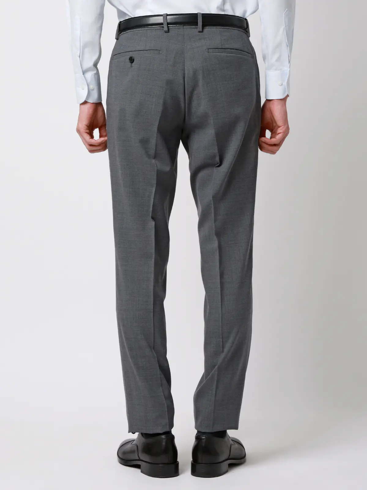 テーパードパンツ／ウォッシャブル／ストレッチ／接触冷感／RENU／無地／IN05 グレー SS