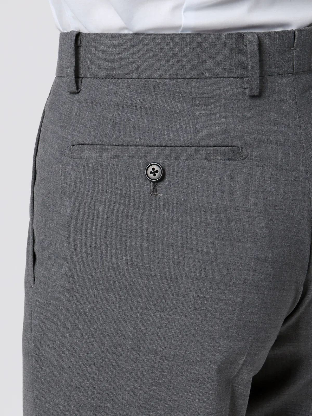 テーパードパンツ／ウォッシャブル／ストレッチ／接触冷感／RENU／無地／IN05 グレー SS