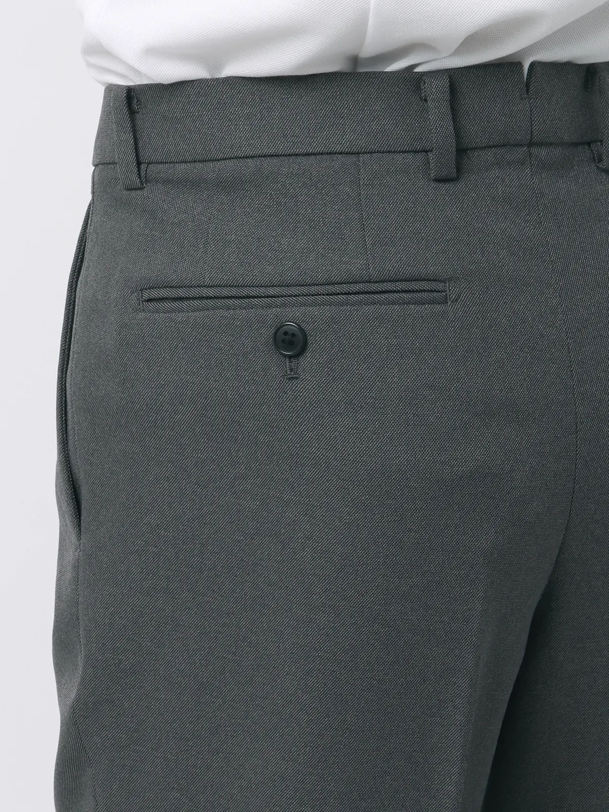 最高パンツ／テーパードパンツ／ウォッシャブル／NON IRON／ストレッチ／無地／RS07 グレー系 3S