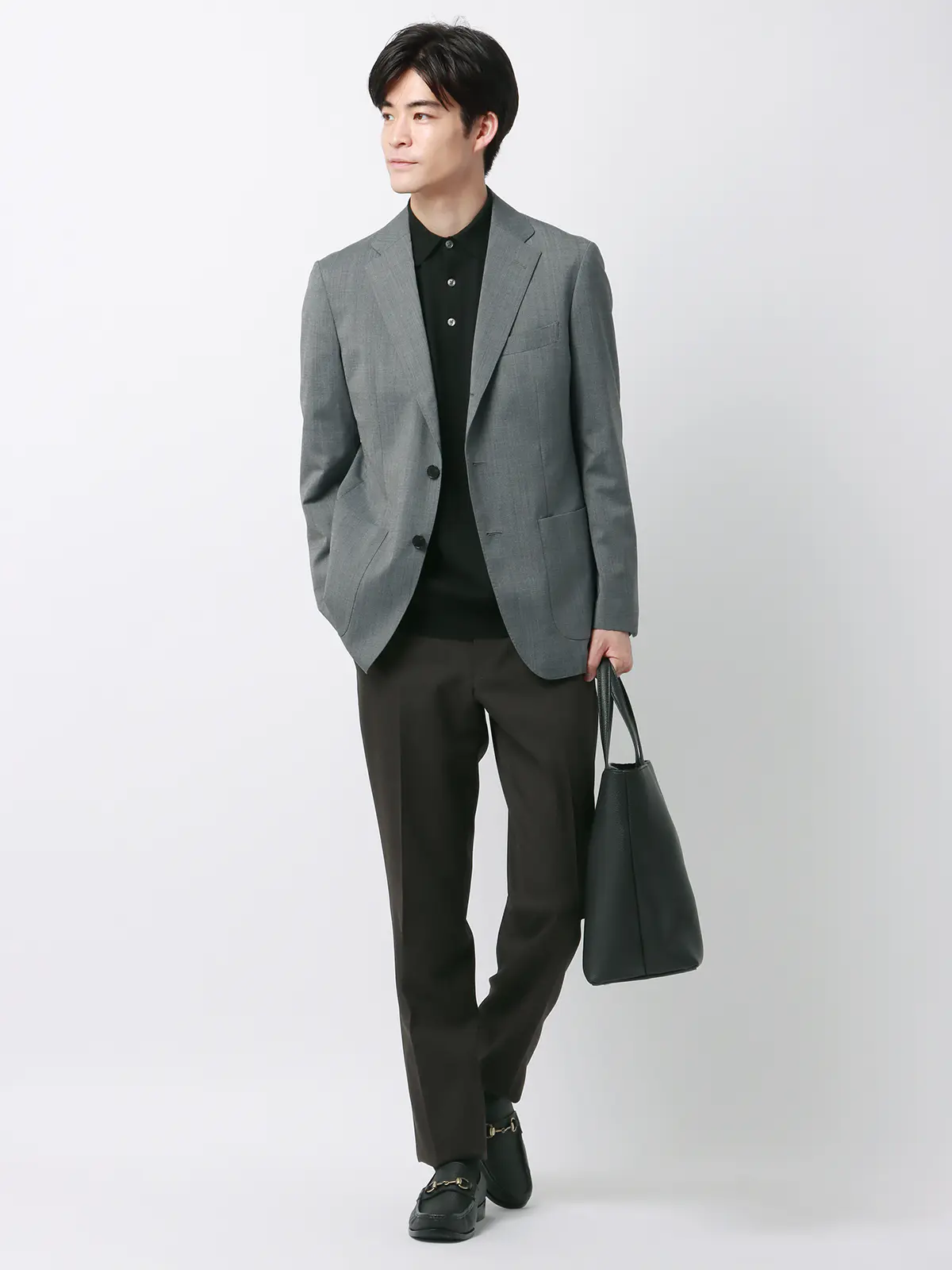 最高パンツ／テーパードパンツ／ウォッシャブル／NON IRON／ストレッチ／無地／RS07 ブラウン系 4L