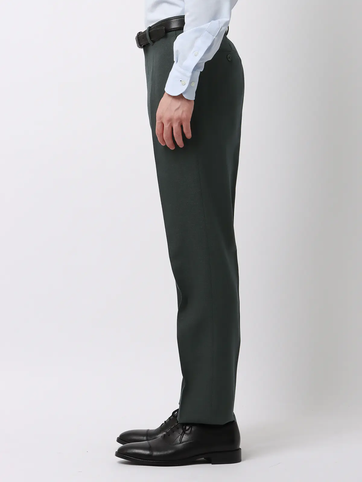 最高パンツ／テーパードパンツ／ウォッシャブル／NON IRON／ストレッチ／無地／RS07 グレー系 3S