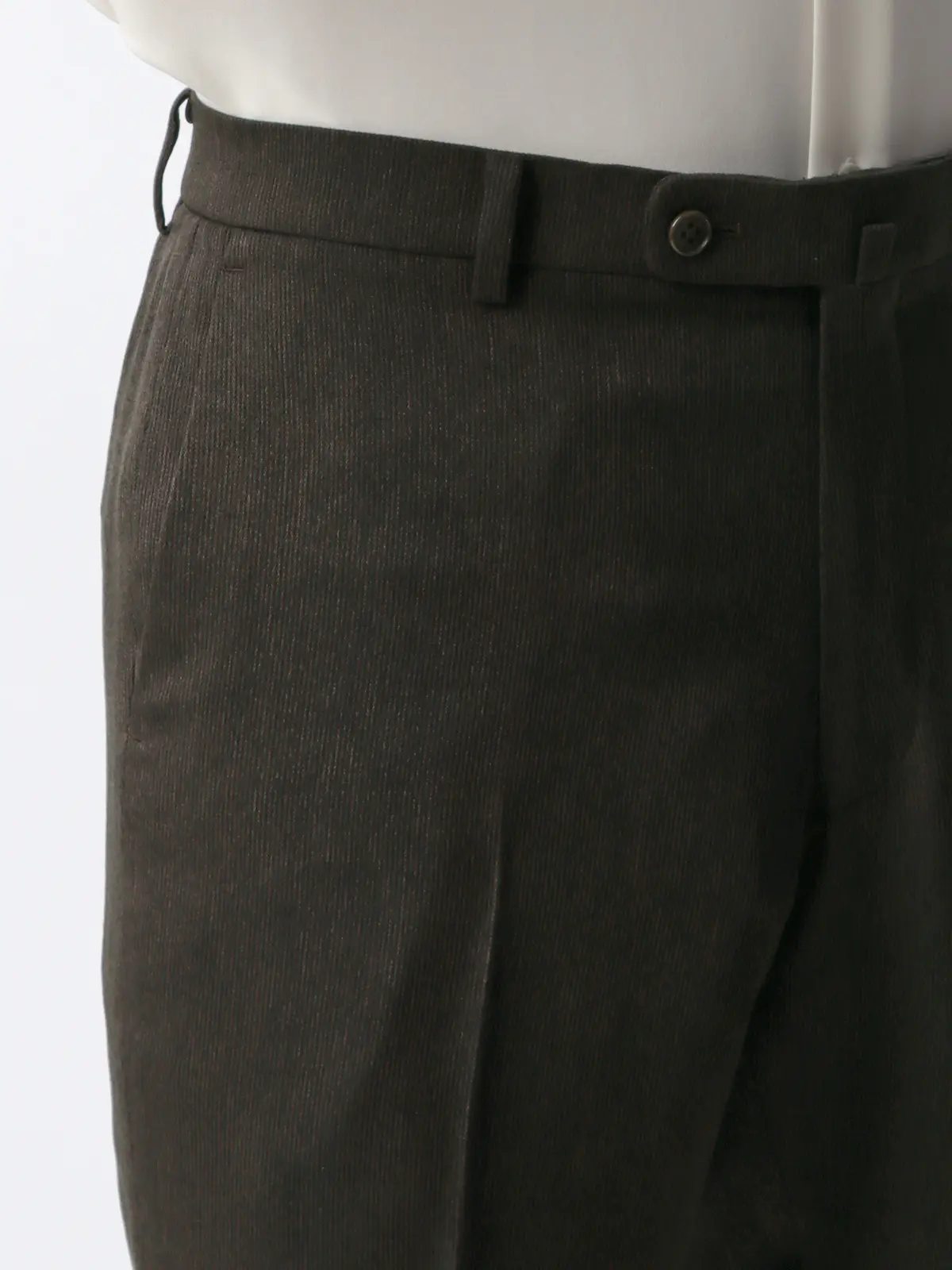 最高パンツ／テーパードパンツ／ウォッシャブル／NONIRON／ストレッチ／ポリエステル／RS07 ブラウン系 3S
