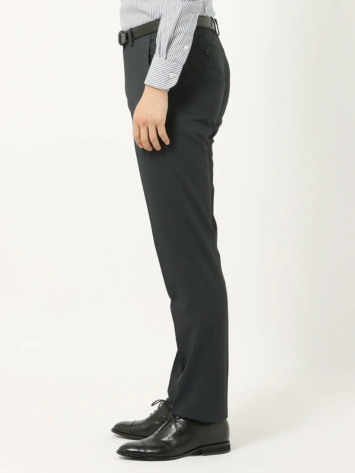 【訳アリ商品】最高パンツ／テーパードパンツ／ウォッシャブル／NON IRON／ストレッチ／RS05 チャコール S