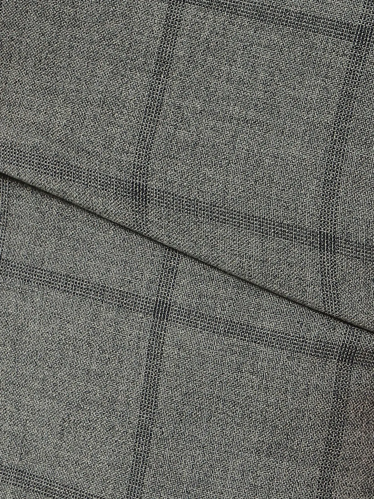 【訳アリ商品】テーパードパンツ/ウォッシャブル/TRABEST/ウインドーペーン/RS05 グレー M