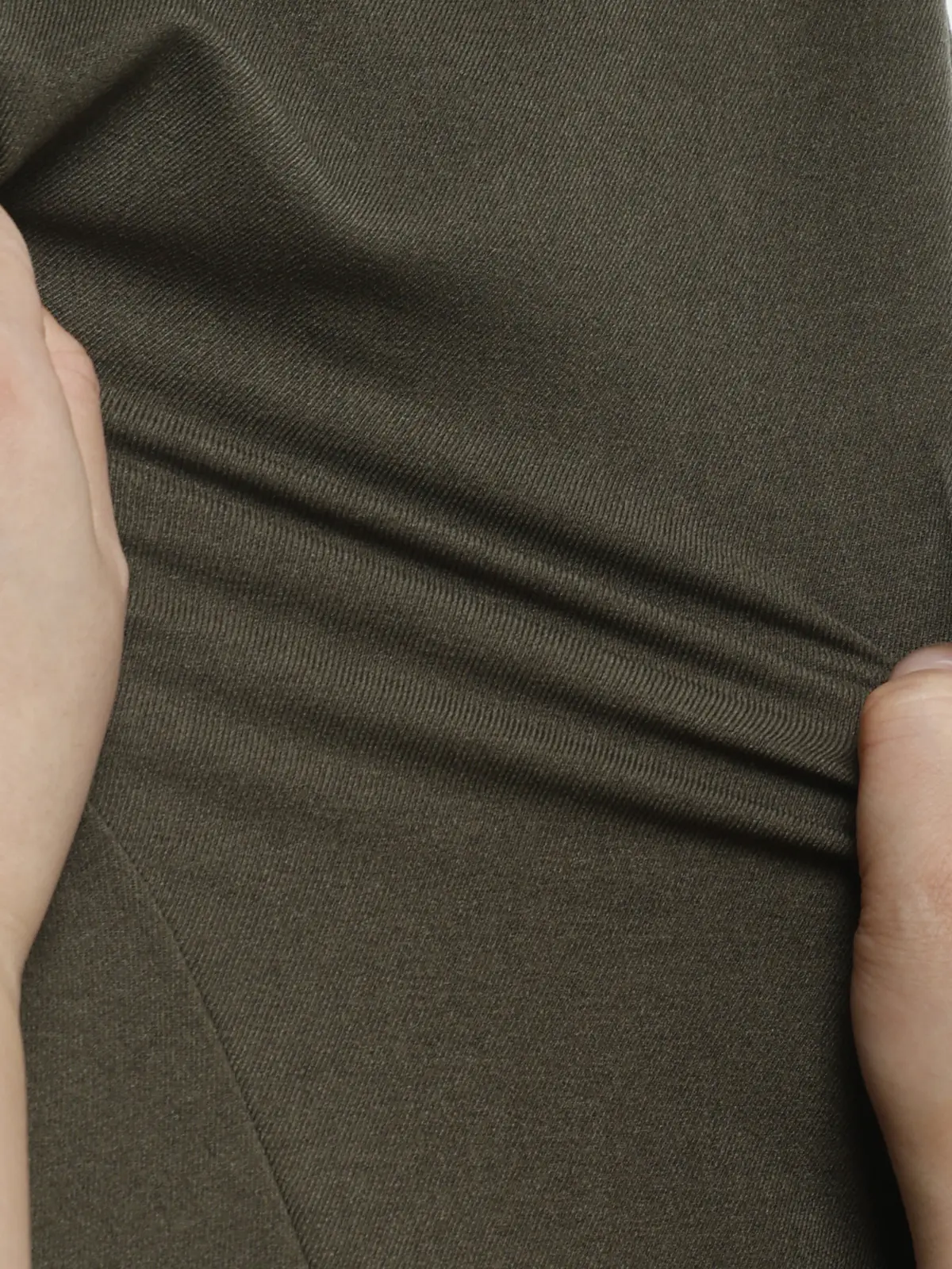 最高パンツ/テーパードパンツ/ウォッシャブル/NON IRON/無地/RS07/裾上げ済み カーキ 3S