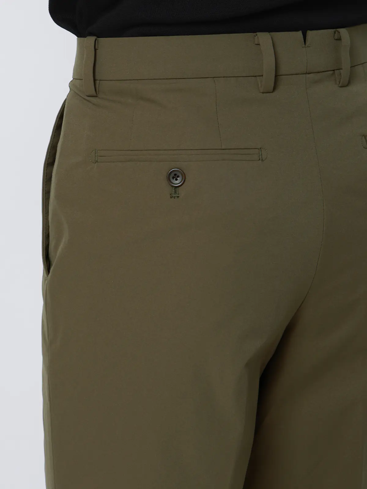涼しい最高パンツ／テーパードパンツ／ウォッシャブル／NON IRON／無地／RS07／裾上げ済み カーキ 3S