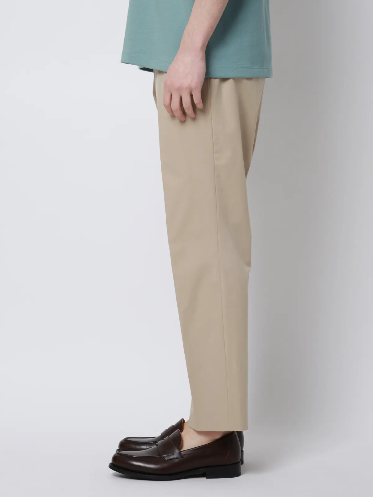 涼しい最高パンツ／テーパードパンツ／ウォッシャブル／NON IRON／無地／RS07／裾上げ済み ベージュ 3S