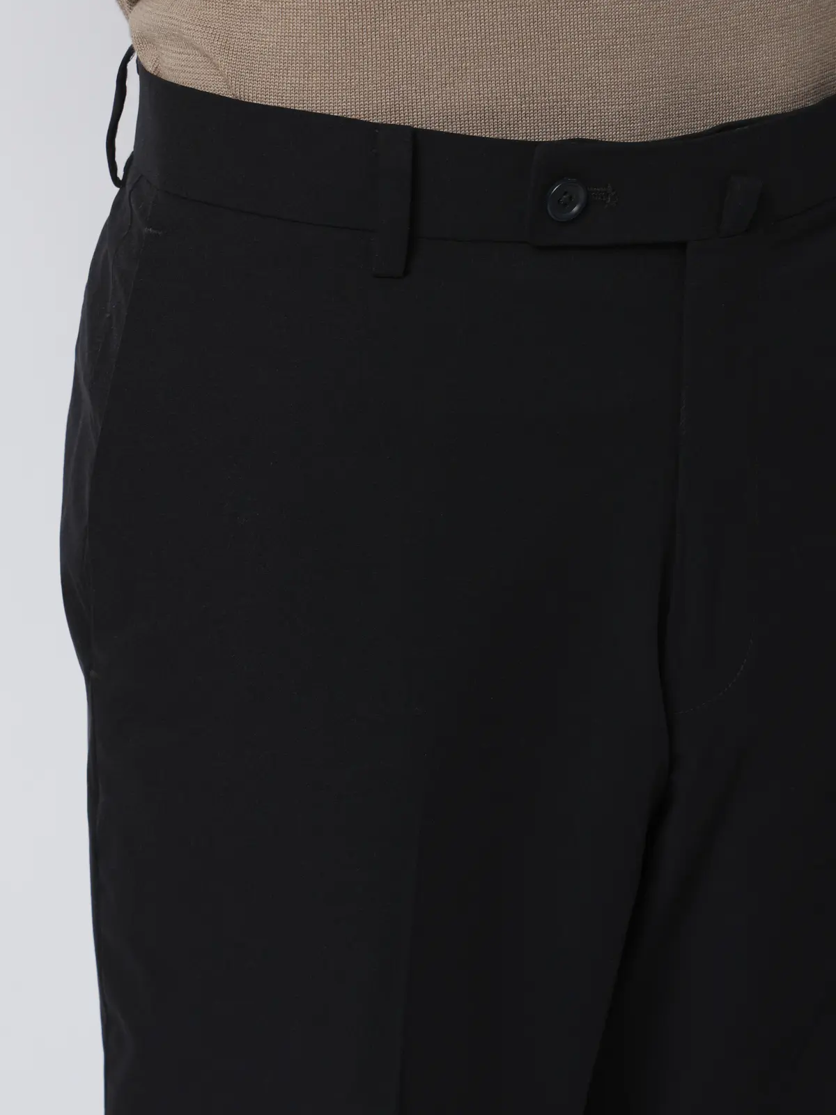 涼しい最高パンツ／テーパードパンツ／ウォッシャブル／NON IRON／無地／RS07／裾上げ済み ネイビー 3S