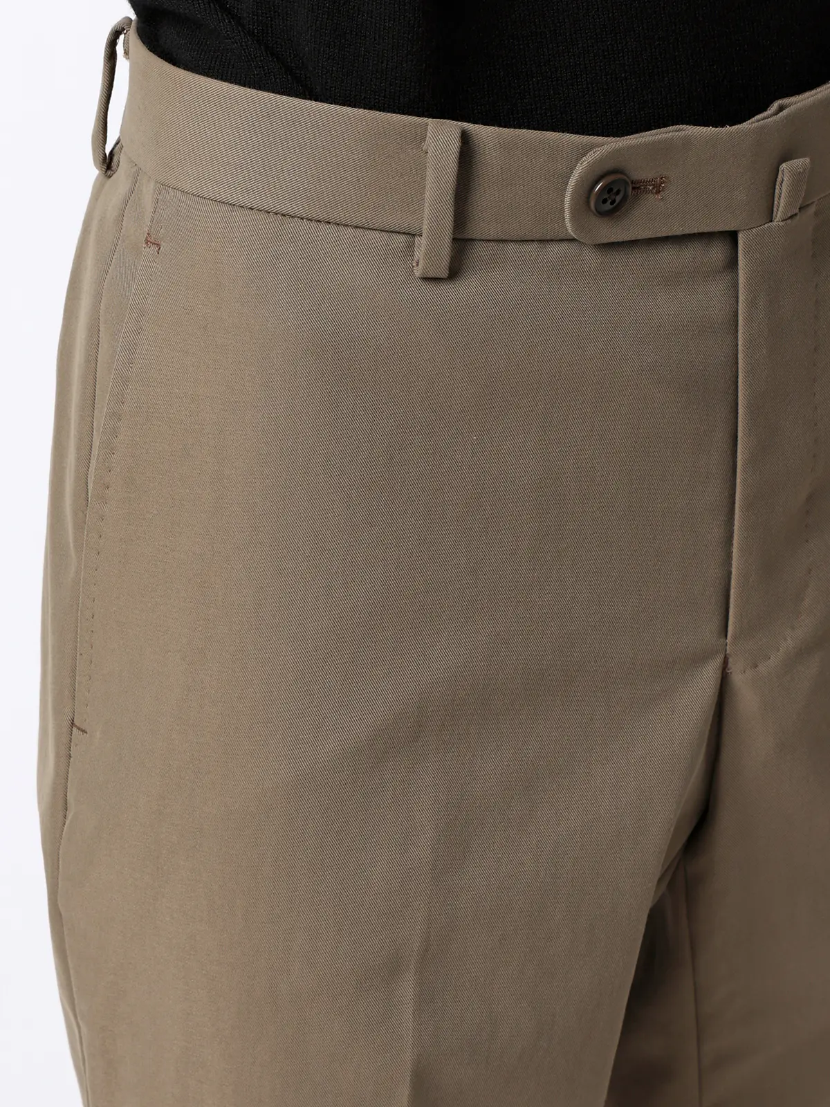 テーパードパンツ／ウォッシャブル／コットンライクストレッチ／ダブルピーチスキン／無地／IN05 ベージュ S