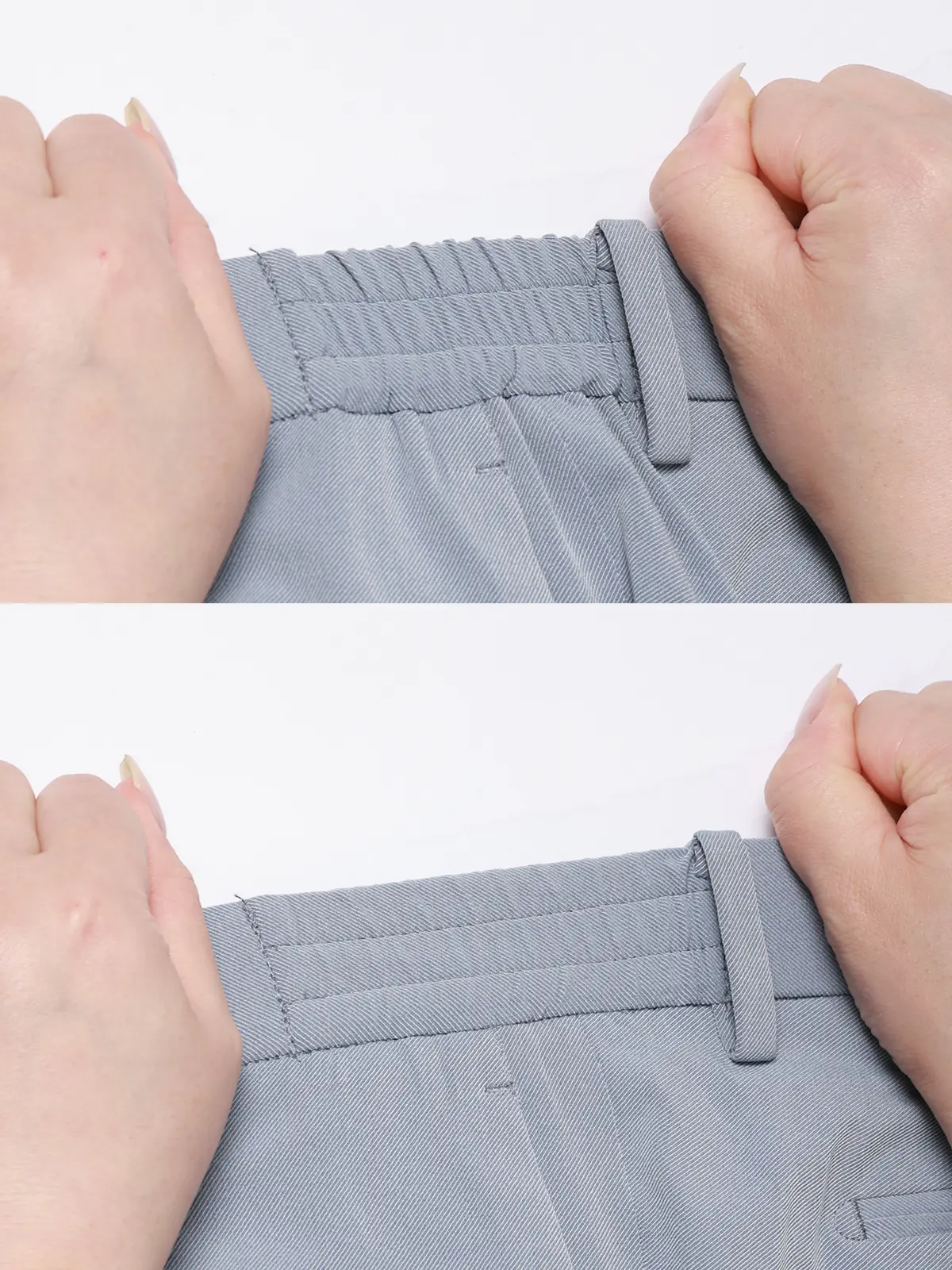 SMACTIVE COOL/テーパードパンツ/ウォッシャブル/ストレッチ/接触冷感/SL02 ブルー 5L