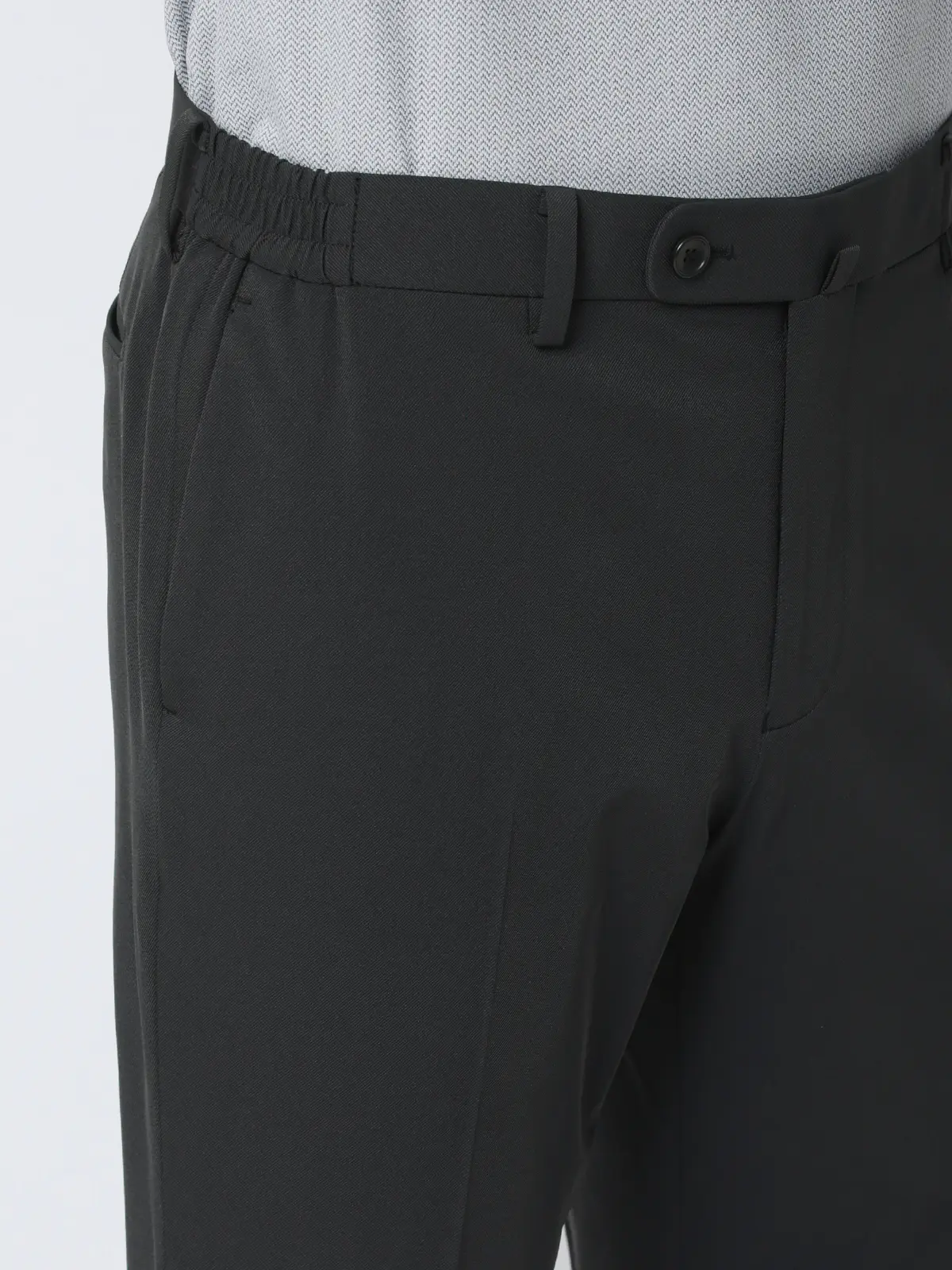 SMACTIVE COOL／テーパードパンツ／ウォッシャブル／ストレッチ／接触冷感／SL02 ブラック 5L