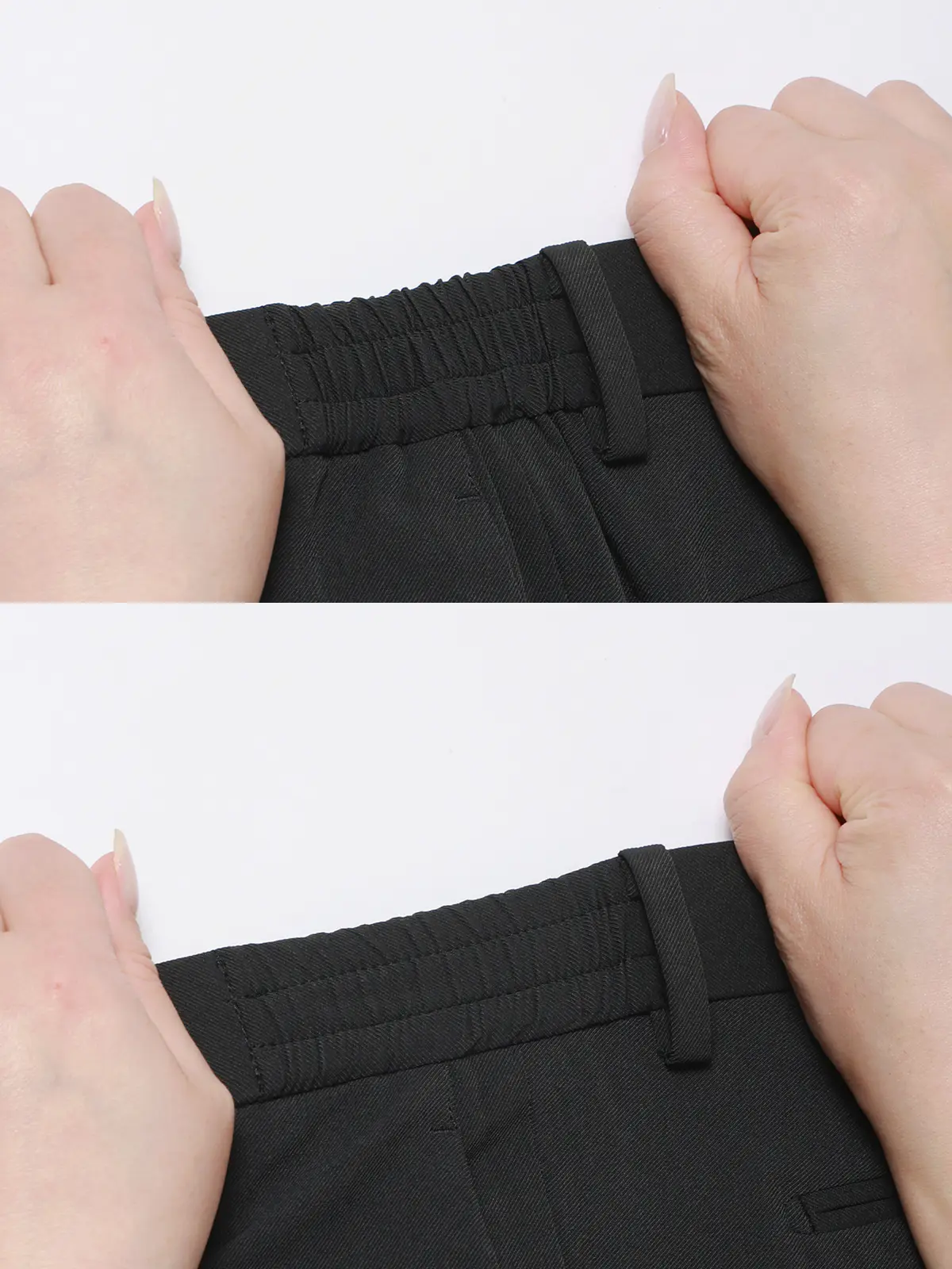 SMACTIVE COOL／テーパードパンツ／ウォッシャブル／ストレッチ／接触冷感／SL02 ブラック 5L