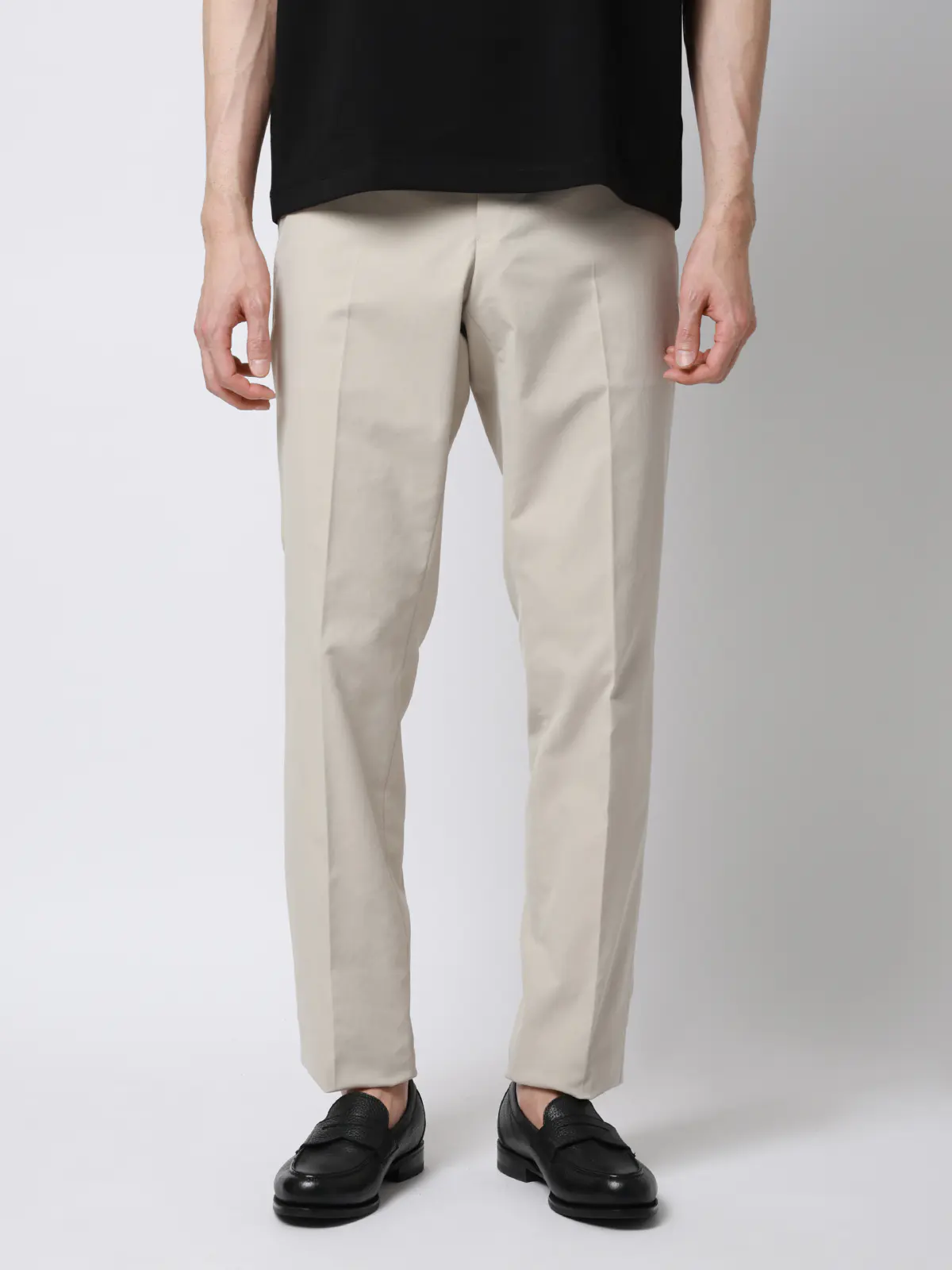 テーパードパンツ／ウォッシャブル／ストレッチ／COOL MAX／無地／IN05 ベージュ SS