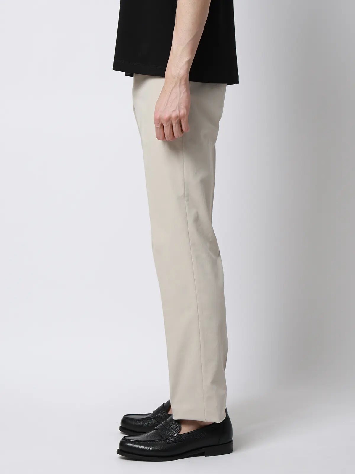 テーパードパンツ／ウォッシャブル／ストレッチ／COOL MAX／無地／IN05 ベージュ SS