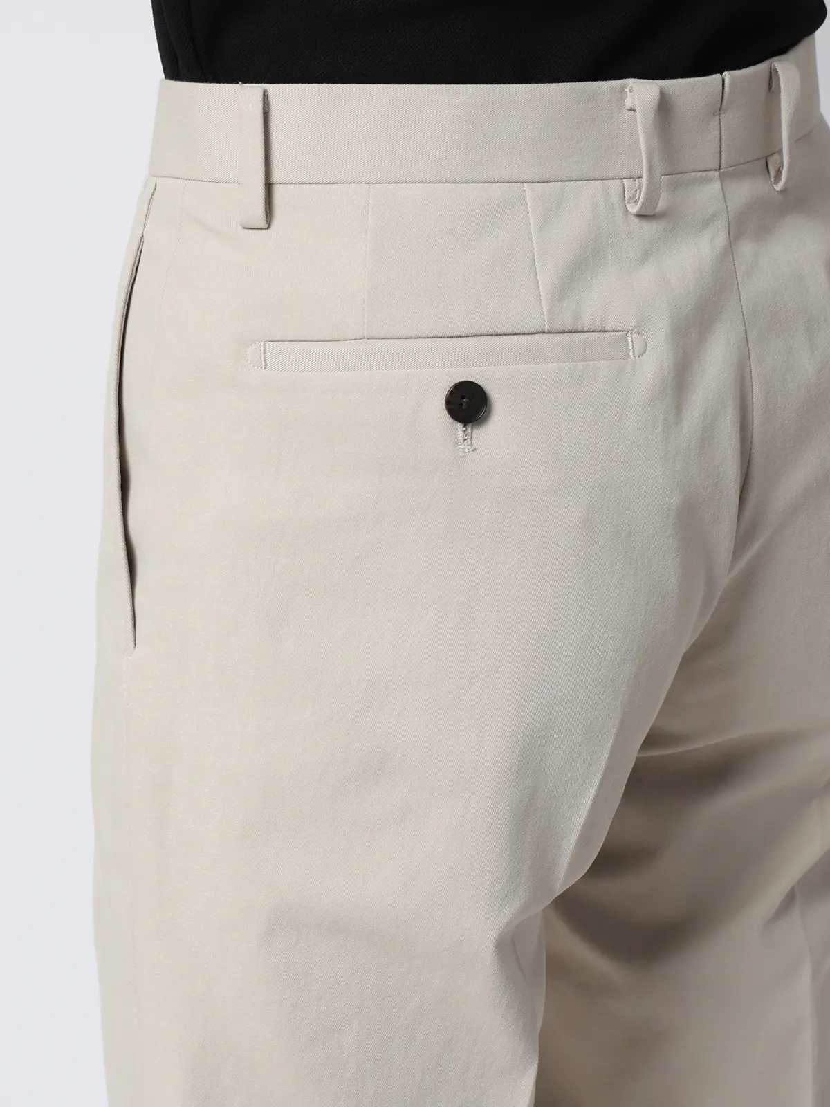 テーパードパンツ／ウォッシャブル／ストレッチ／COOL MAX／無地／IN05 ベージュ SS