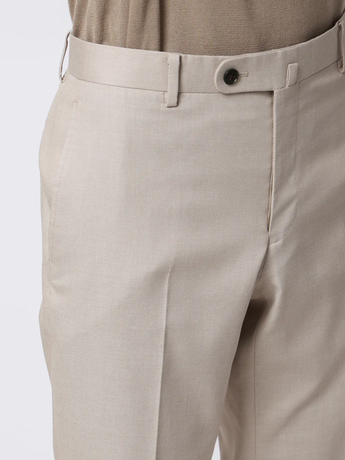 テーパードパンツ／ウォッシャブル／ストレッチ／接触冷感／COOL MOTION／無地／IN05 ベージュ SS