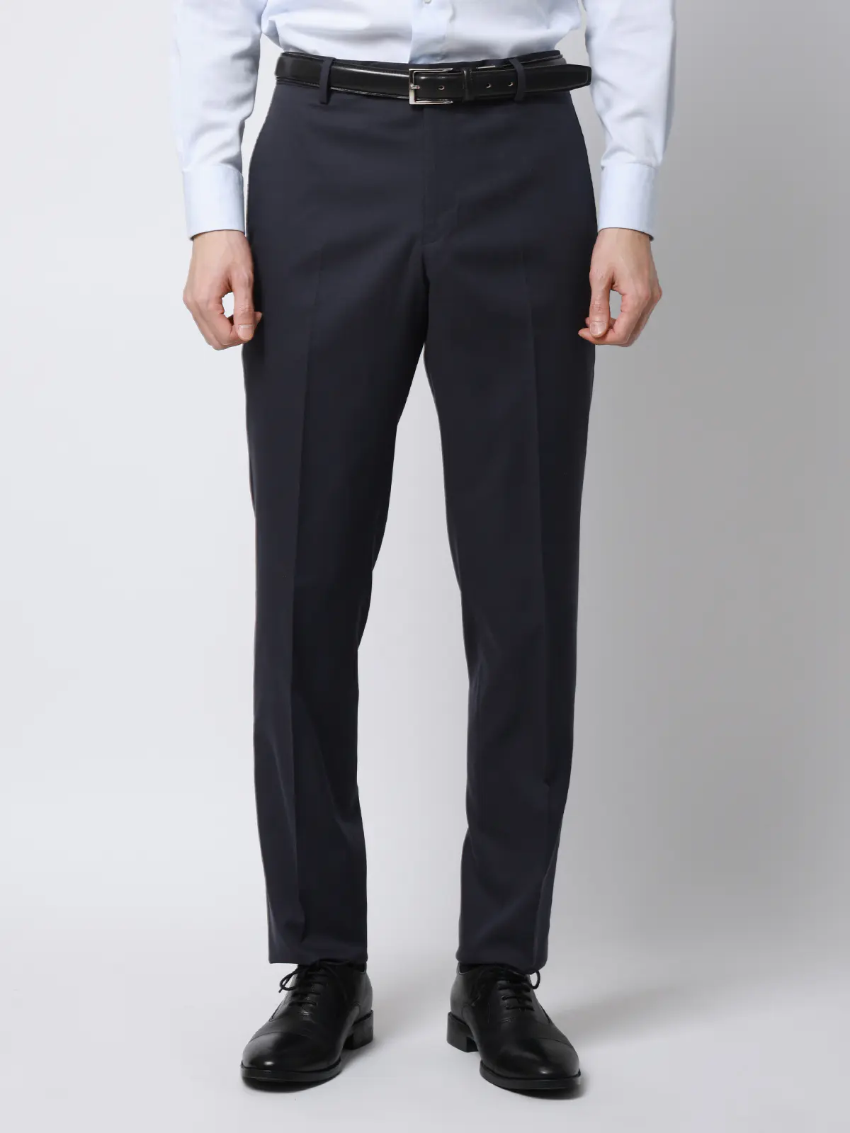 テーパードパンツ／ウォッシャブル／ストレッチ／接触冷感／COOL MOTION／無地／IN05 ネイビー SS