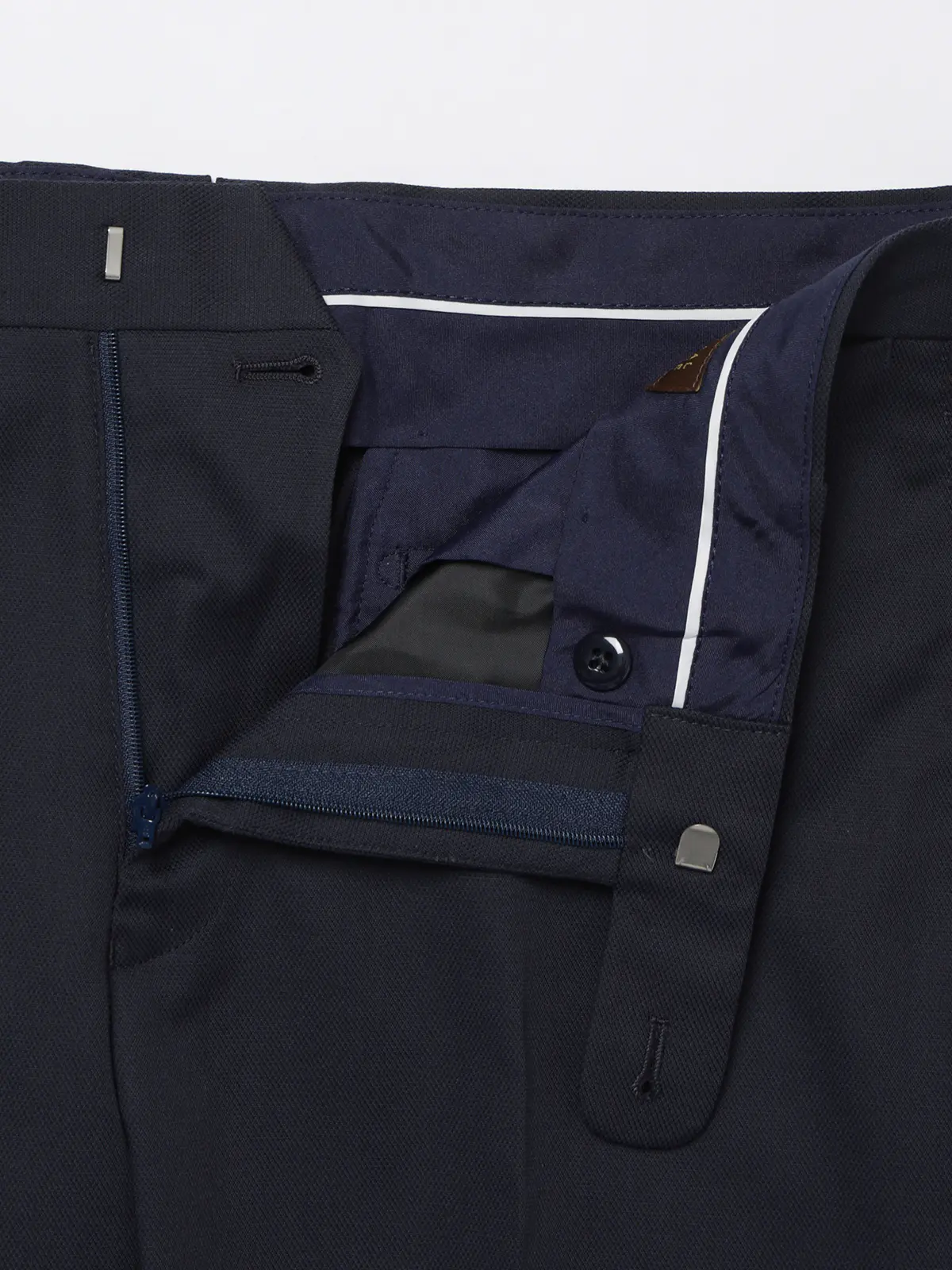 テーパードパンツ／ウォッシャブル／ストレッチ／接触冷感／COOL MOTION／無地／IN05 ネイビー SS