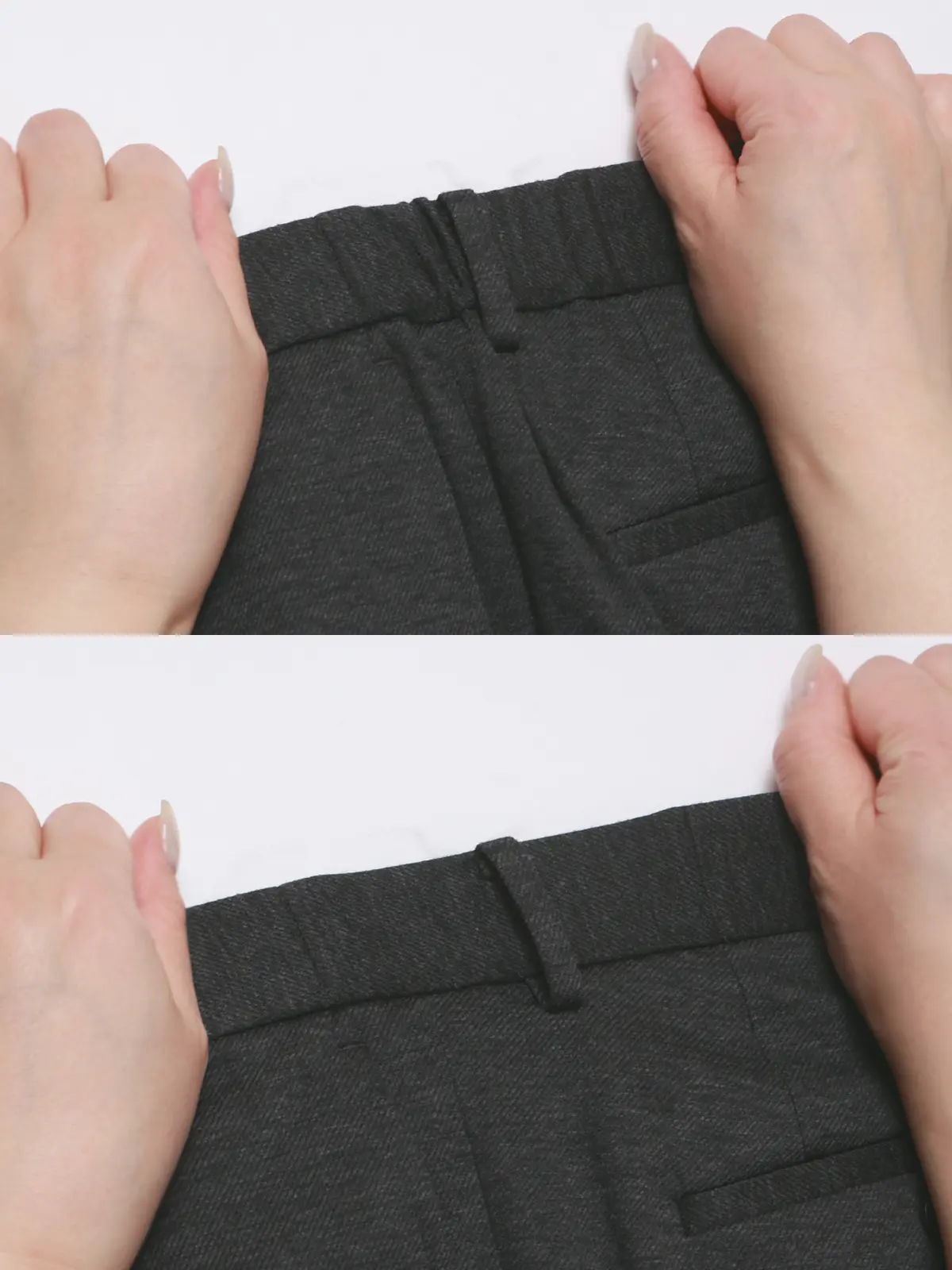 タックテーパードパンツ／ストレッチ／RENU／モクロディジャージー／無地／CR11-S グレー S