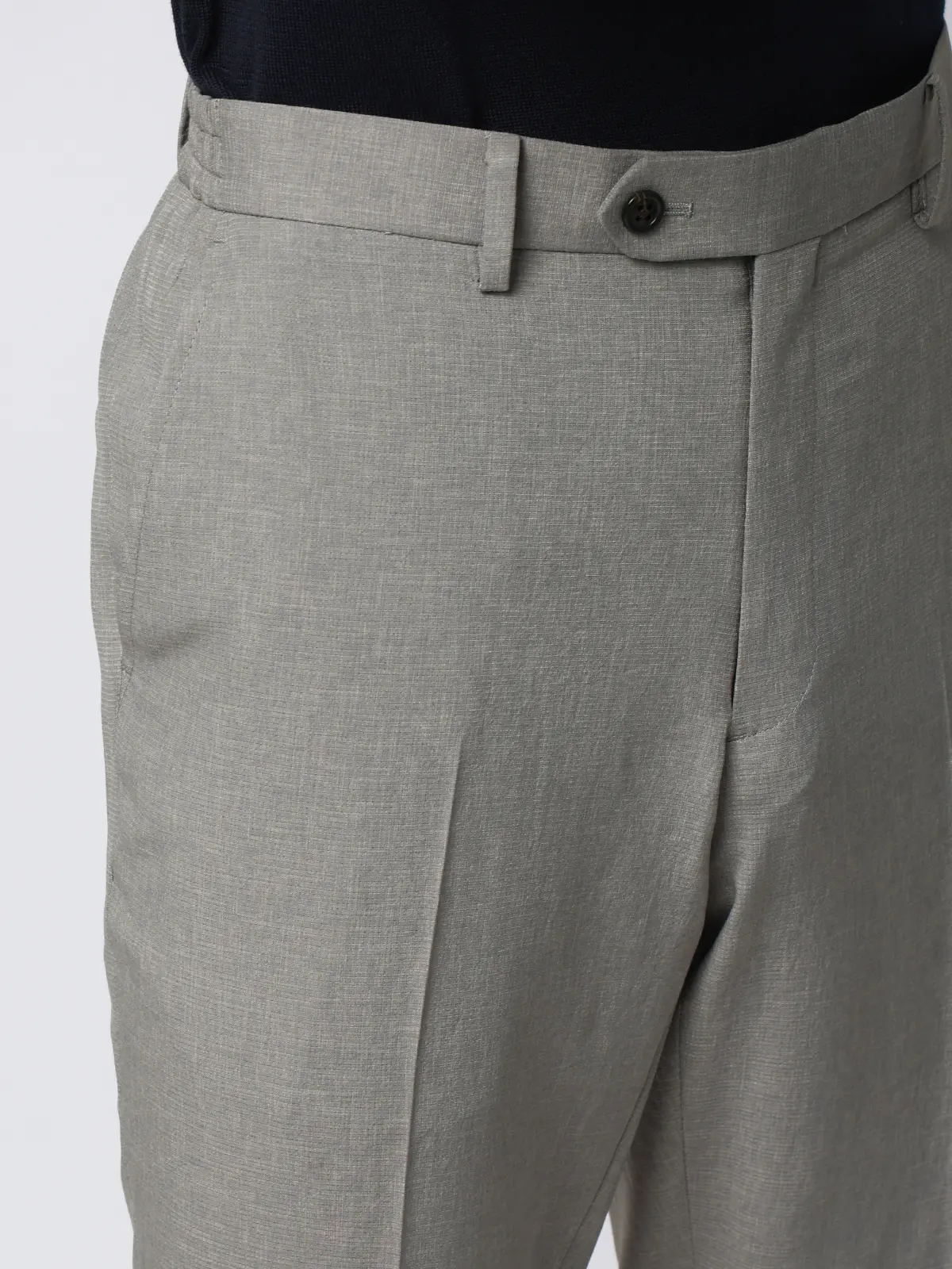 テーパードパンツ／ウォッシャブル／ストレッチ／WOLSTAR×Dot Air／無地／TM02-S ライトグレー M