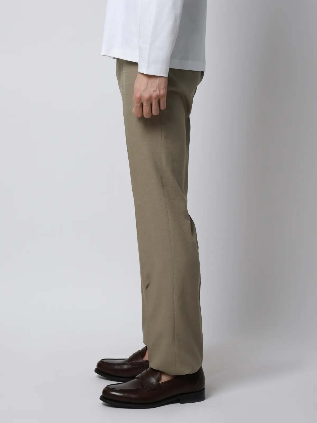 テーパードパンツ／ウォッシャブル／ストレッチ／WOLSTAR×Dot Air／無地／TM02-S ベージュ S