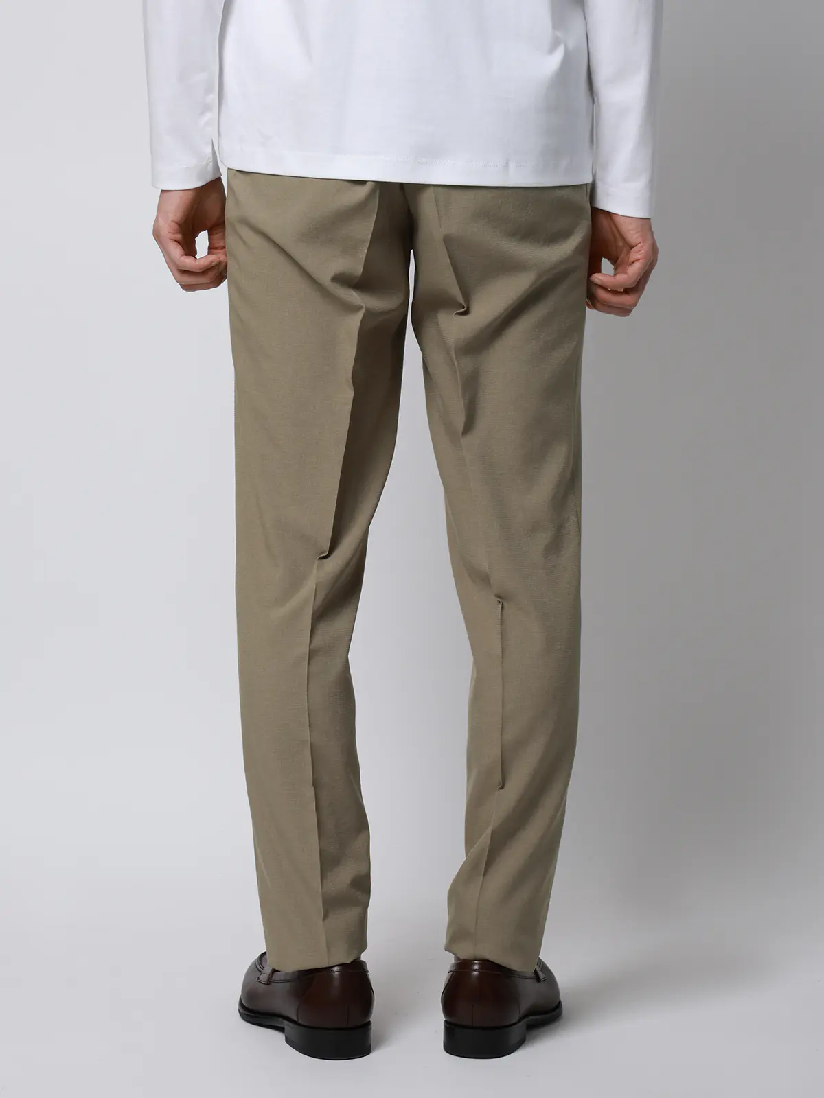 テーパードパンツ／ウォッシャブル／ストレッチ／WOLSTAR×Dot Air／無地／TM02-S ベージュ S