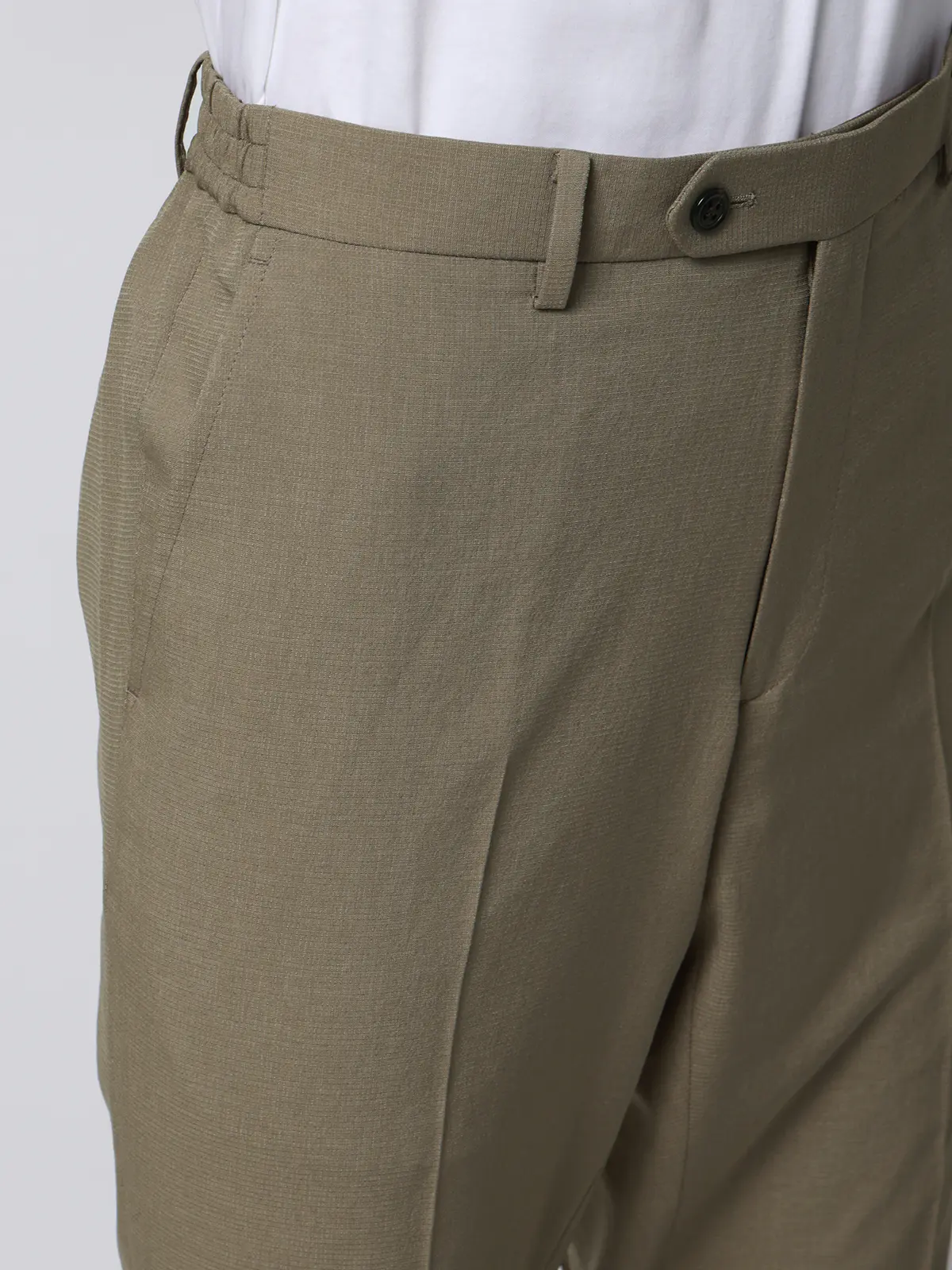 テーパードパンツ／ウォッシャブル／ストレッチ／WOLSTAR×Dot Air／無地／TM02-S ベージュ S