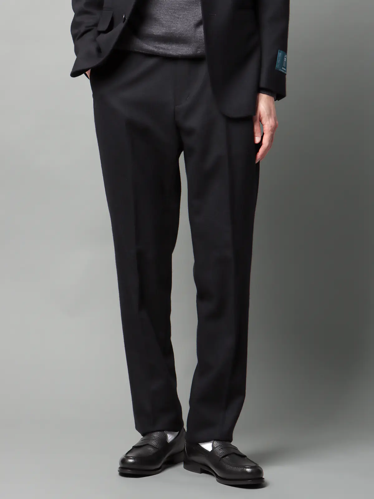 テーパードパンツ/尾州/ウールカシミヤブレンド/ツイル/TM01-S ネイビー SS