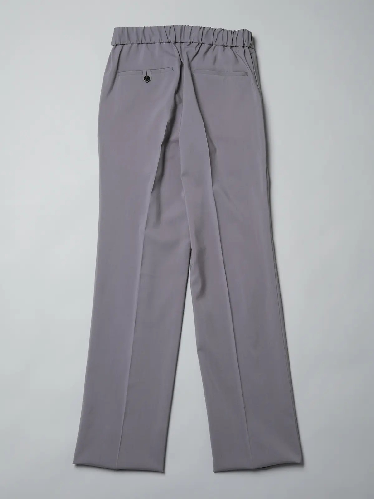 GOOVI／タックストレートパンツ／SUPER100'sウールトロピカル／無地 パープル 1