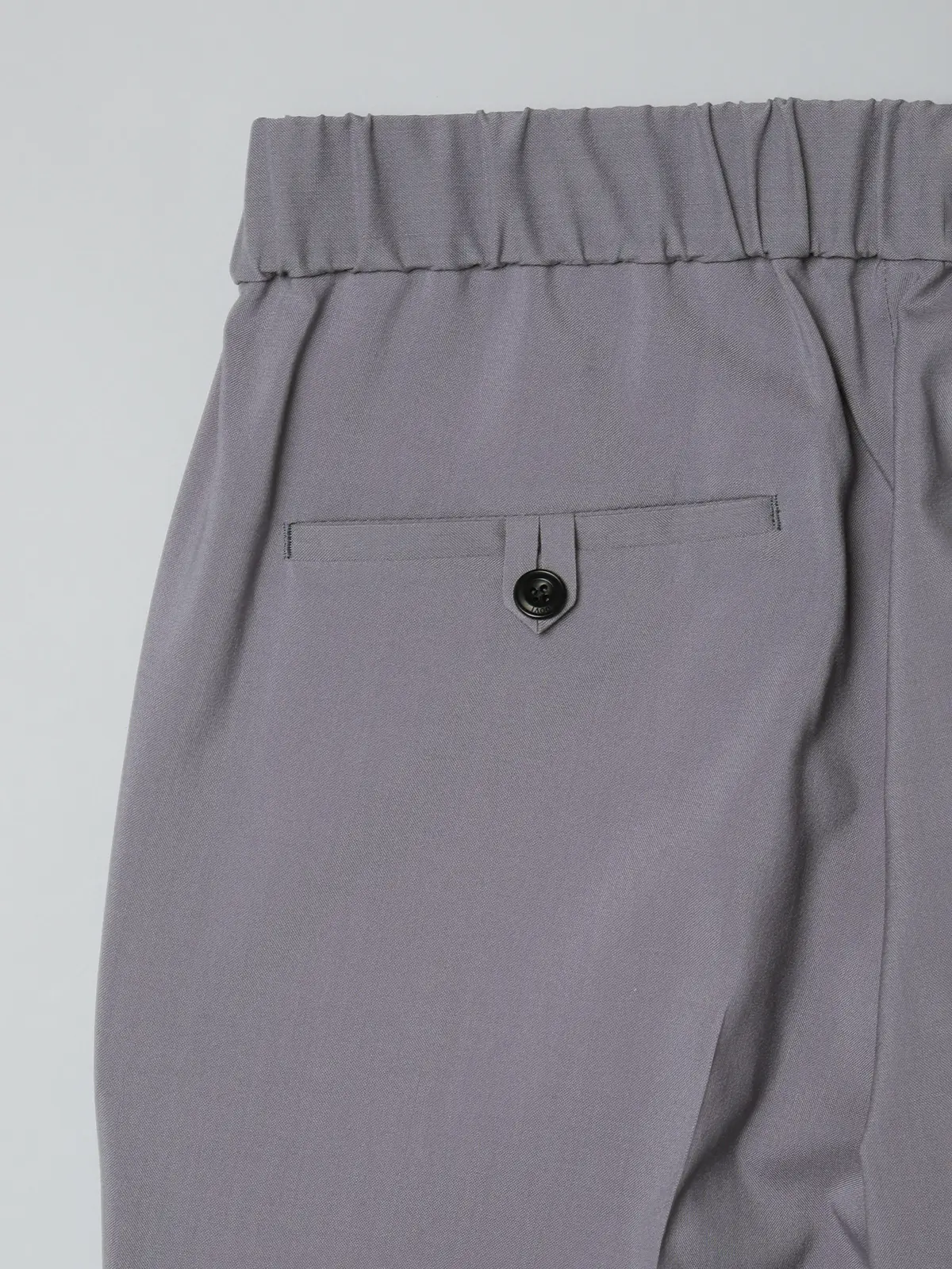 GOOVI／タックストレートパンツ／SUPER100'sウールトロピカル／無地 パープル 1