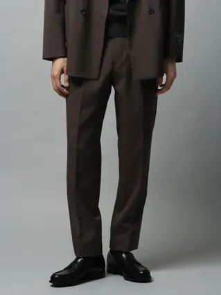 通年／CANONICO／タックテーパードパンツ