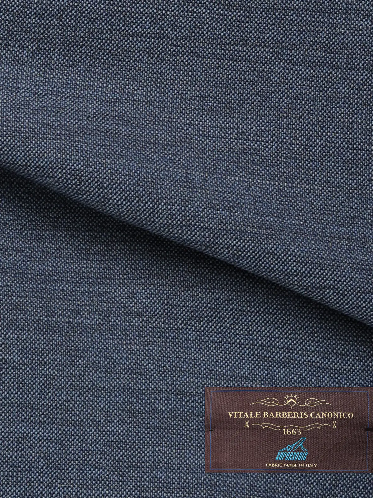 テーパードパンツ／CANONICO／SUPERSONIC／トロピカルウール／無地／IN05 ブルー S