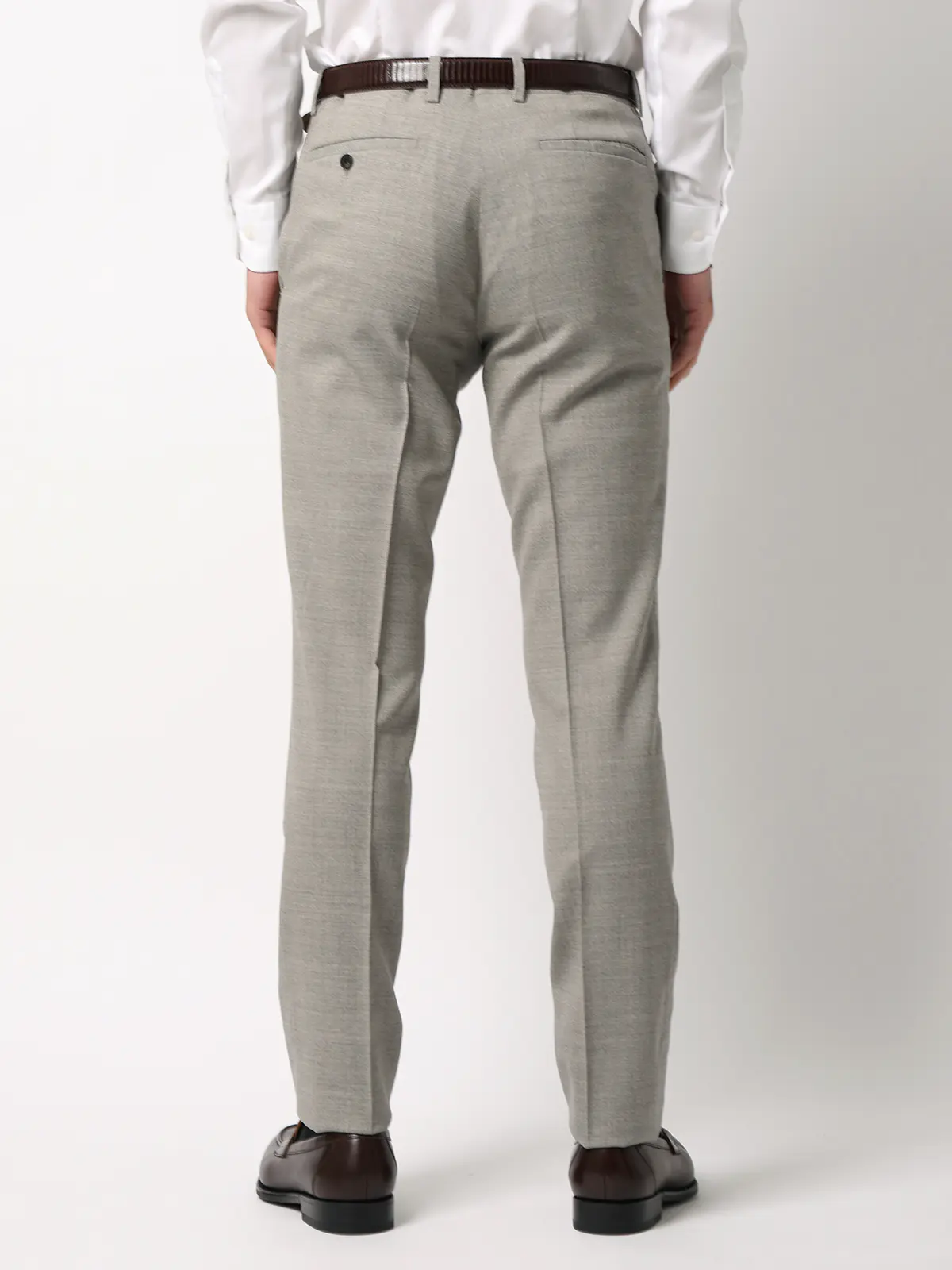 テーパードパンツ／CANONICO／SUPERSONIC／トロピカルウール／無地／IN05 ベージュ S