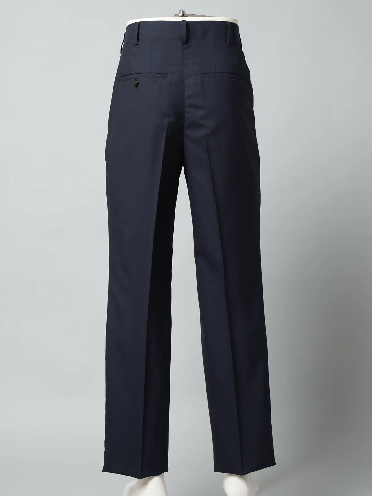 FUMIYA HIRANO/タックテーパードパンツ/SUPER100'sウール/織柄/FHP12 ネイビー M