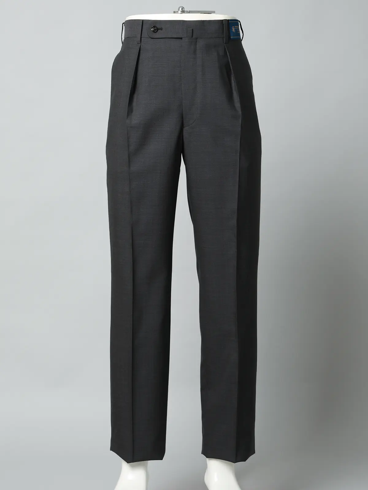FUMIYA HIRANO/タックテーパードパンツ/SUPER100'sウール/織柄/FHP12 グレー M