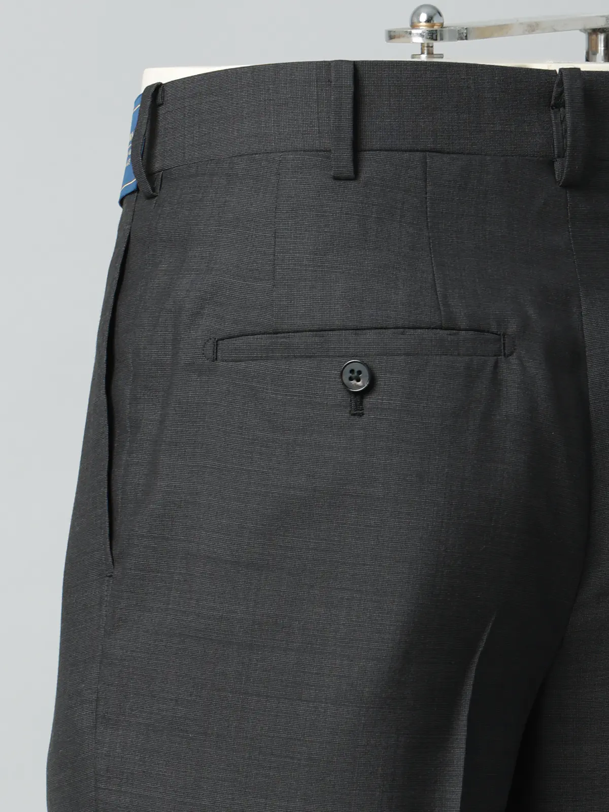 FUMIYA HIRANO/タックテーパードパンツ/SUPER100'sウール/織柄/FHP12 グレー M