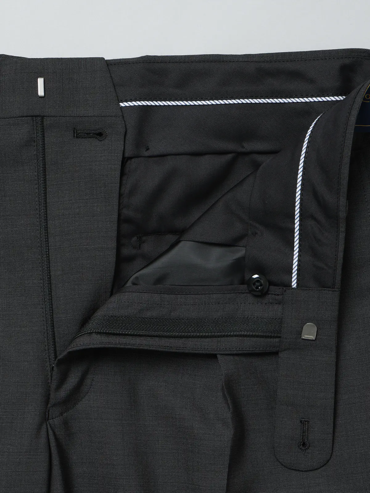 FUMIYA HIRANO/タックテーパードパンツ/SUPER100'sウール/織柄/FHP12 グレー M