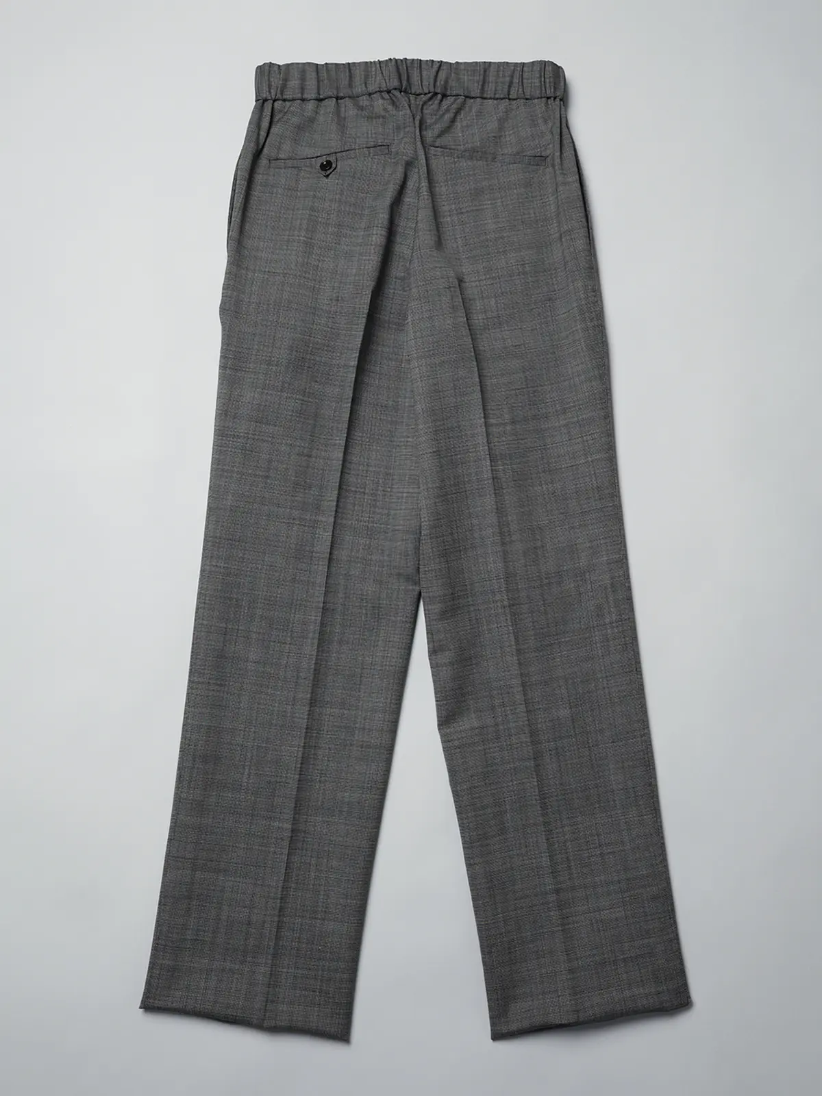 GOOVI/ツータックストレートパンツ/ウールモヘア/トロピカルシャンブレー/織柄 グレー 1