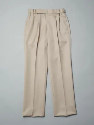 通年／GOOVI／ツータックストレートパンツ