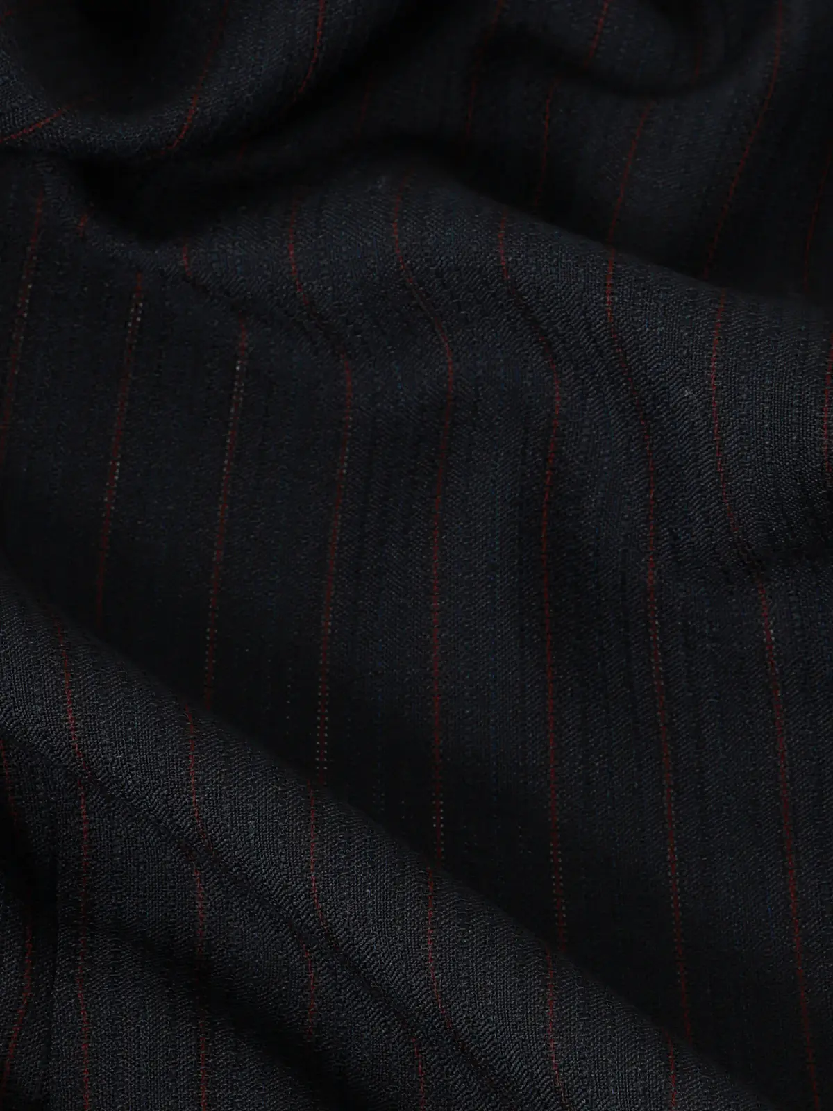 GOOVI/ツータックストレートパンツ/ウールモヘア/カラーストライプ ネイビー 1