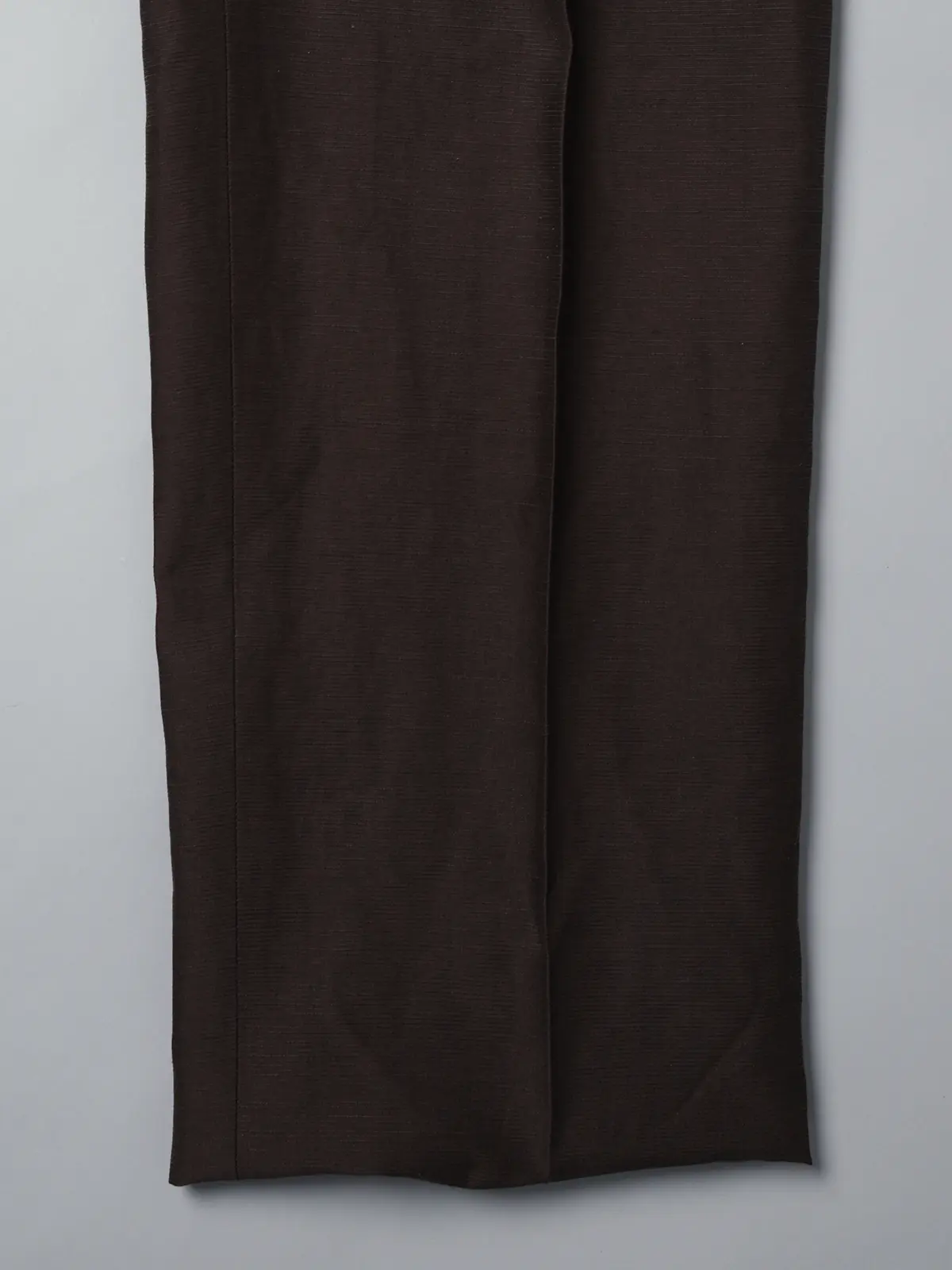 GOOVI／イージーパンツ／キュプラリネンコットングログラン／織柄 ブラウン 1