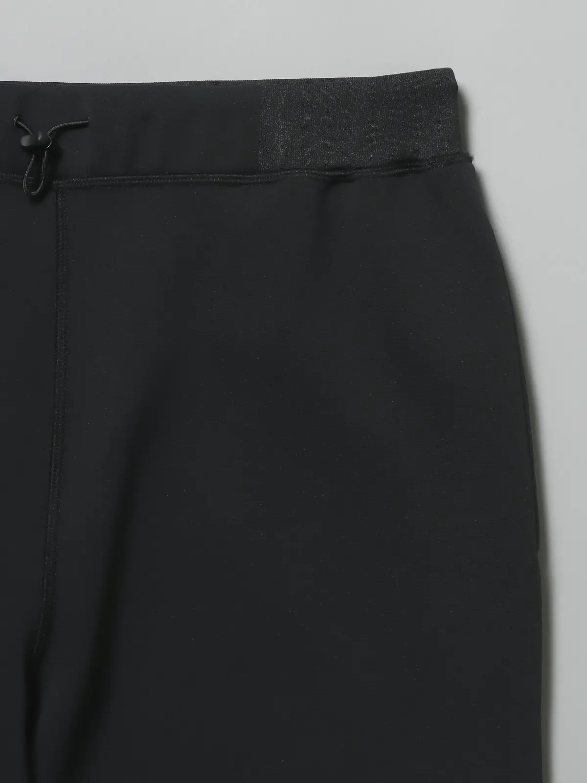 【9月中旬発売予定】GOOVI／イージーパンツ／ウォッシャブル／ストレッチ／ダンボールニット／無地 ブラック系 1