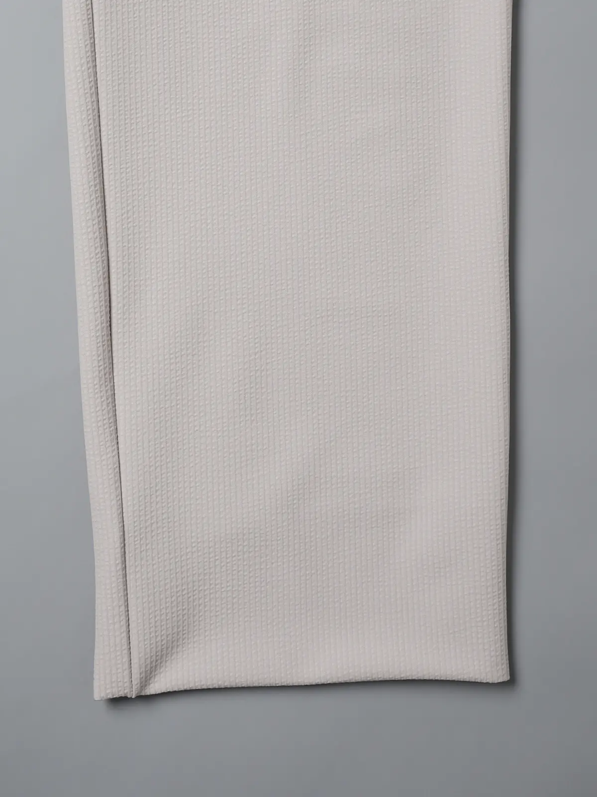 GOOVI／イージーパンツ／ウォッシャブル／ストレッチ／トリコットシアサッカー ライトグレー 1