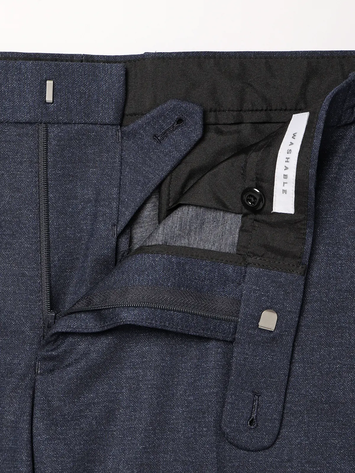 SMACTIVE/テーパードパンツ/ウォッシャブル/ストレッチ/TRジャージー/無地/SL02 ネイビー SS