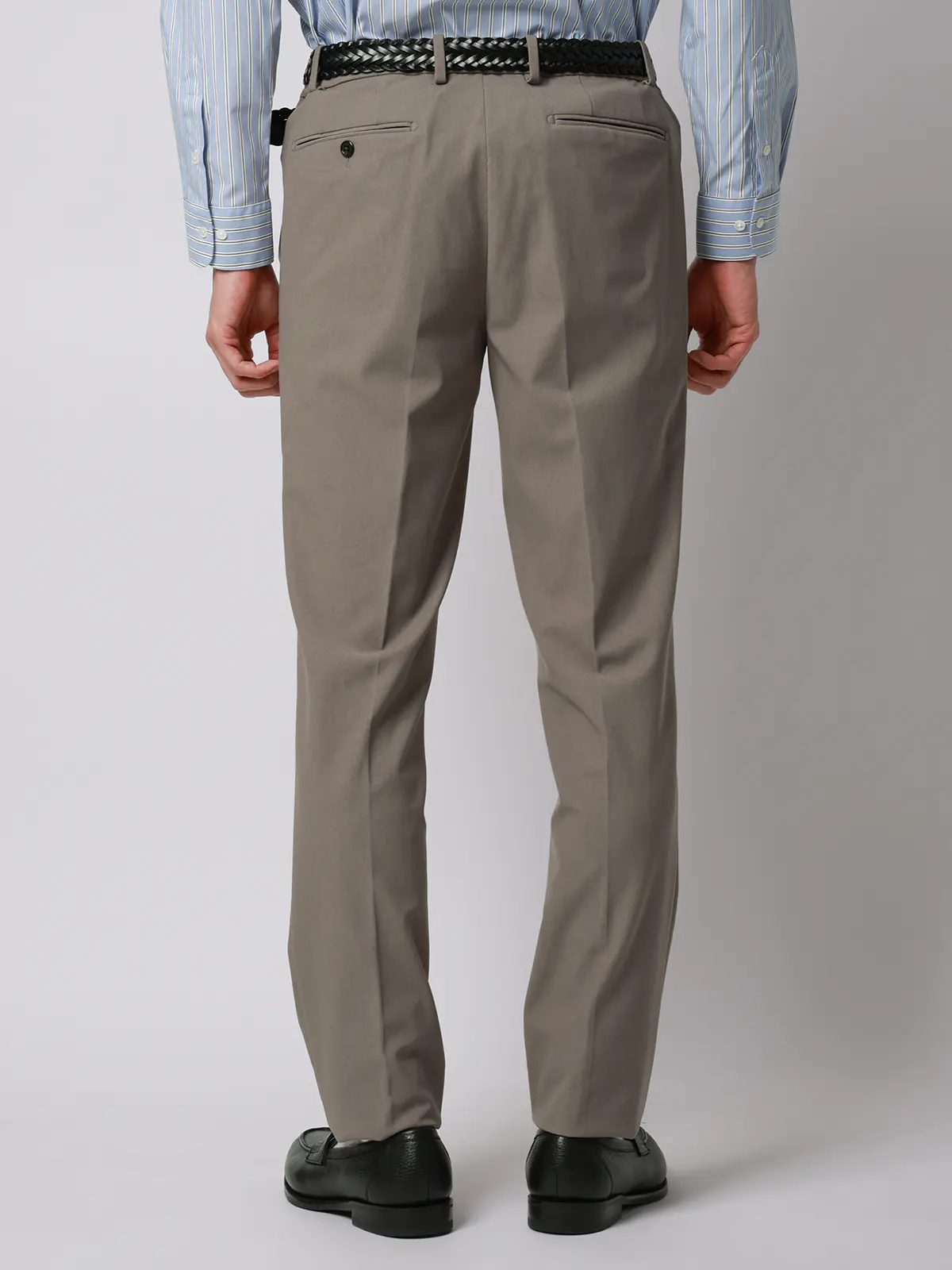 テーパードパンツ／ウォッシャブル／ストレッチ／トリコットジャージー／無地／TM02-S ベージュ S