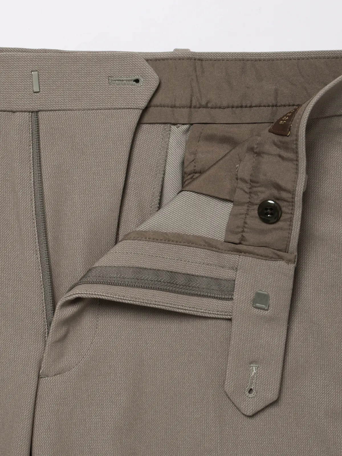 テーパードパンツ／ウォッシャブル／ストレッチ／トリコットジャージー／無地／TM02-S ベージュ S